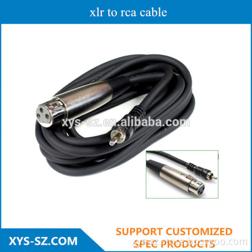 Hot selling competitive price xlr to rca cable